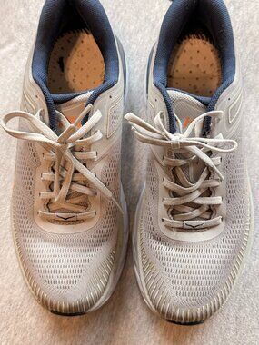 HOKA Bondi 7 Gray/Navy/Coral